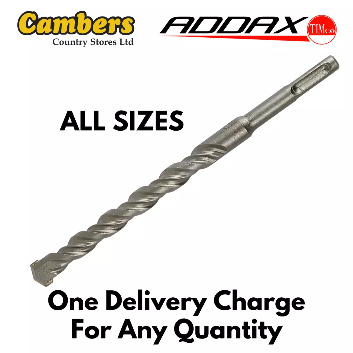 NEW Quality Addax SDS Plus Hammer Drill Bits Masonry Drilling All Sizes
