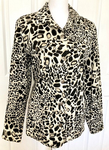 NWOT CHICO"S Women's 2 Shirt Jacket Long Sleeve Button Up Pockets Cotton Stretch - Picture 11 of 11