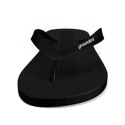 EARTHING GROUNDERS BLACK GROUNDING FLIP FLOPS SANDALS MENS  display picture 3