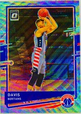 Davis Bertans 2020-21 Optic Fanatics Silver Wave Prizm Refractor NBA Card #141
