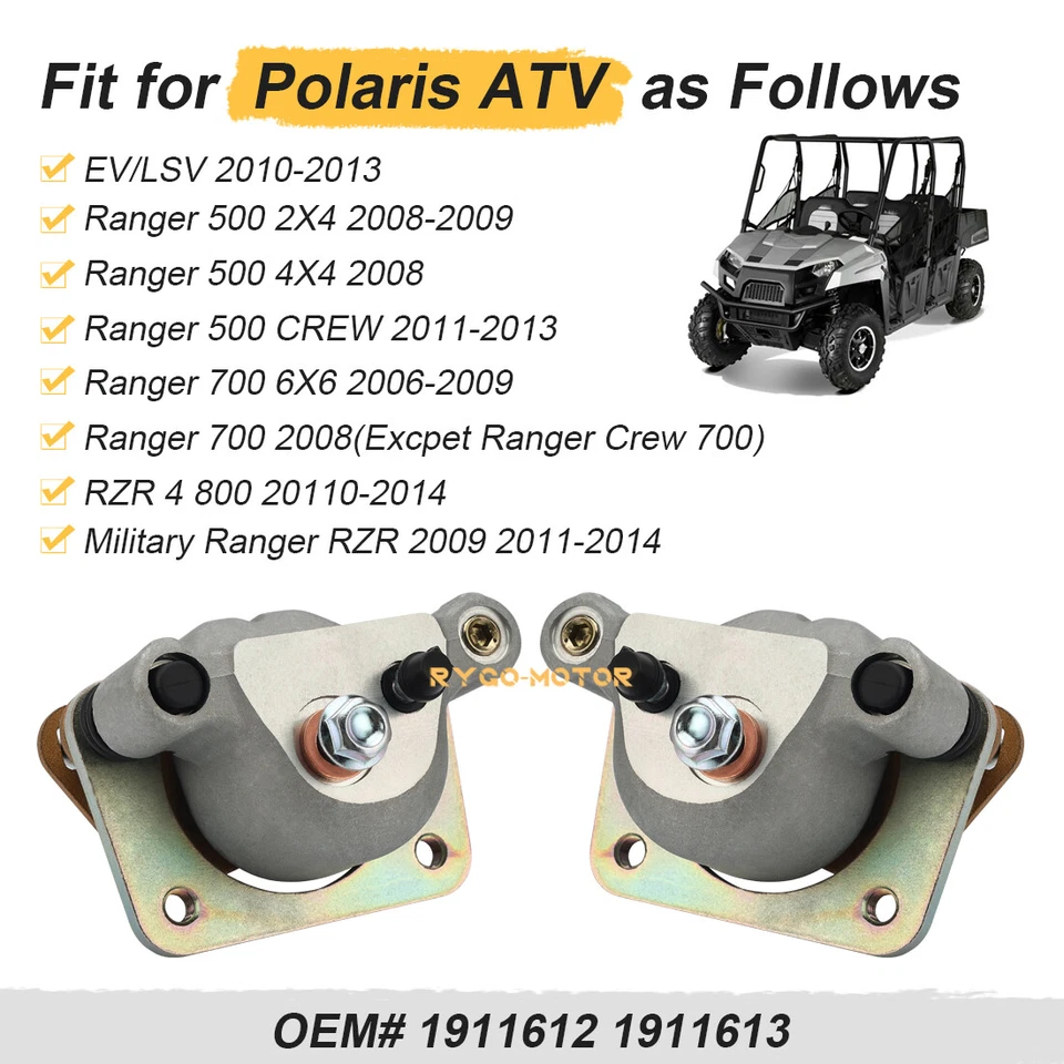 Pinzas y pastillas de freno traseras para Polaris RZR 4 800 2010 2011 2012 2013 2014 Foto 4 de 4