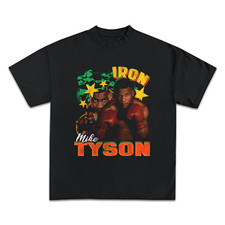 Mike Tyson Kid Dynamite Graphic 2 Side Unisex Black T-Shirt