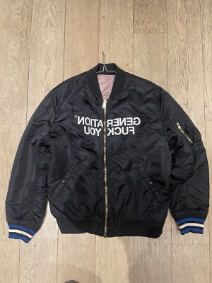 Supreme X Undercover Reversible MA1 Jacket Black/Pink Size L