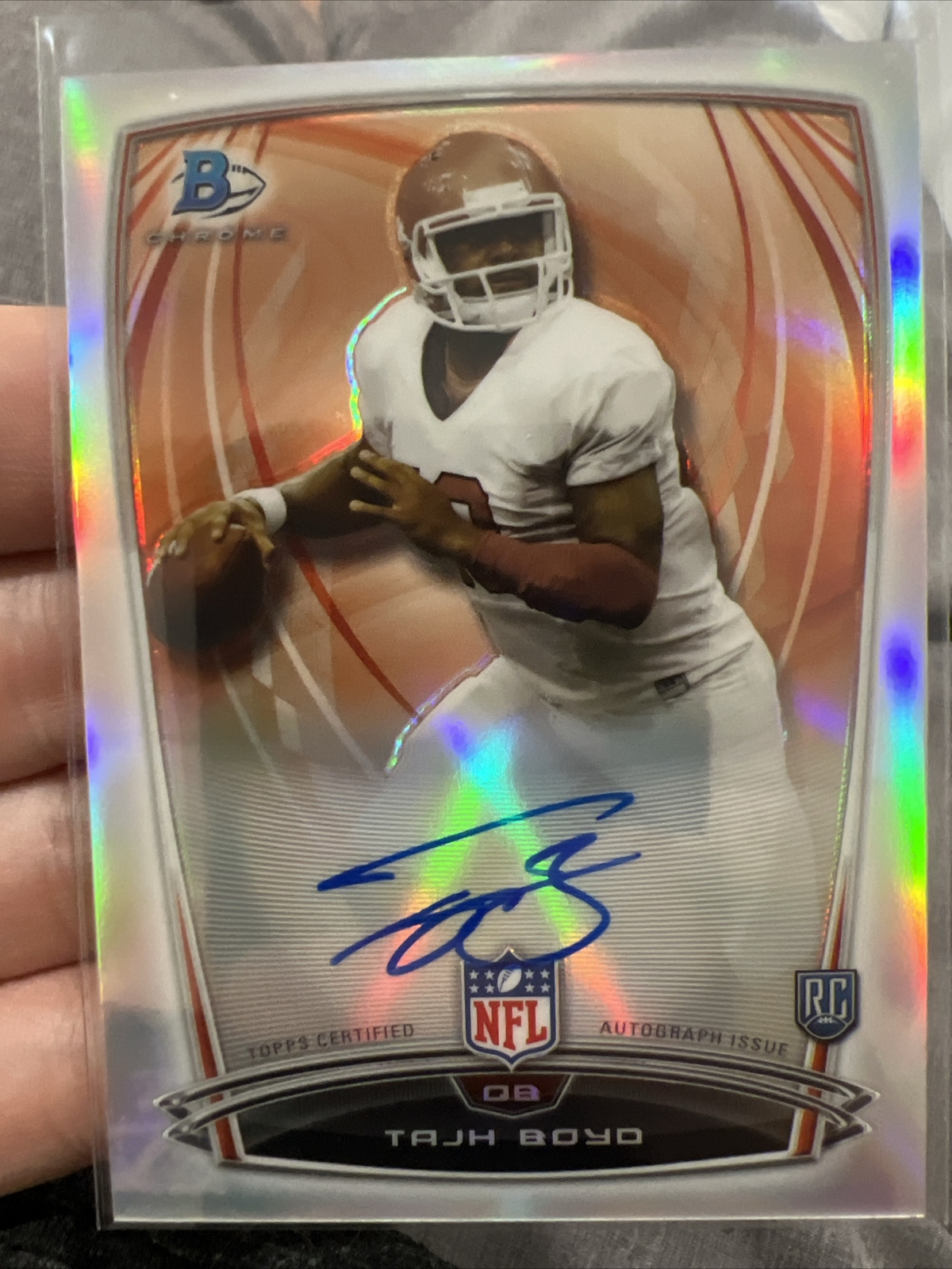 Tajh Boyd Bowman Chrome Rookie Autograph #25 Refractor