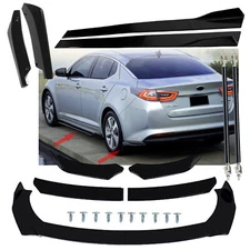 Front Bumper Lip Spoiler Splitter For KIA Optima Side Skirt Glossy Black