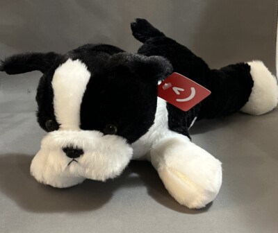 Aurora - Small Black Flopsie - 12'' Buster Boston Terrier - Stuffed Animal