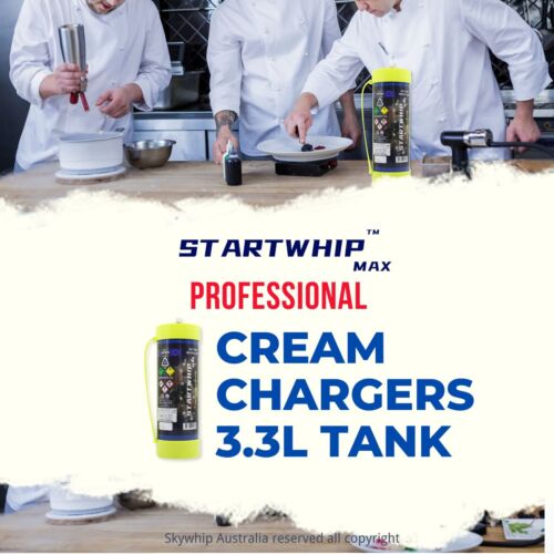 FREE SHIPPING CREAM CHARGERS 2 X 3.3L STARTWHIP MAX XL + FREE 580 & NOZZLES - Picture 8 of 9