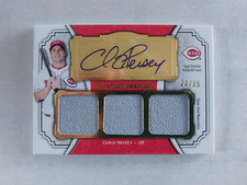 2012 Topps Museum Signature Swatches Chris Heisey 23/25!