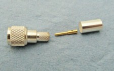 "MALE" mini UHF Crimp Connectors, 6 PACK, 4x Coaxial Cable sizes, Quality Counts