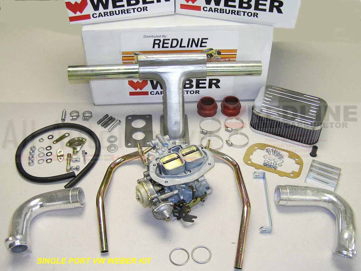 VW Bug Bus Weber conversion kit for single port heads 1955-1966 32