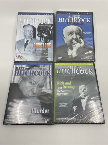 Lot 4 Alfred Hitchcock Laserlight DVD Special Edition Classic Mystery Thriller - 第 1/1 張圖片