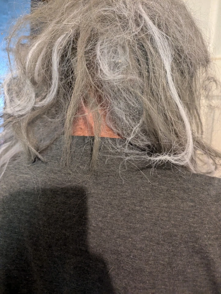 PVC With Hair Halloween Mask Ghoul Zombie Scary Mask - Image 3 of 4