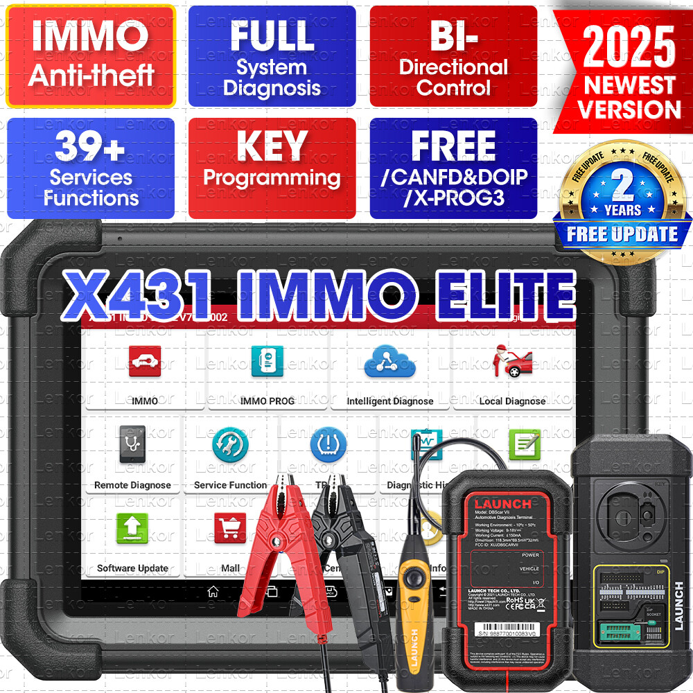 Launch X431 IMMO ELITE PLUS PRO5 KEY Programming Full System Diagnostic Scanner