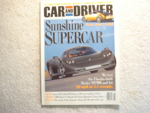 Car and Driver 2001 March Acura TL S Ford Focus SVT GMC Sierra Porsche 911 