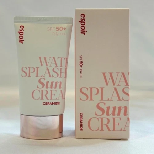 Espoir Water Splash Ceramide Sunscreen SPF50+ PA++++ 60ml Moisturizing Sun Cream