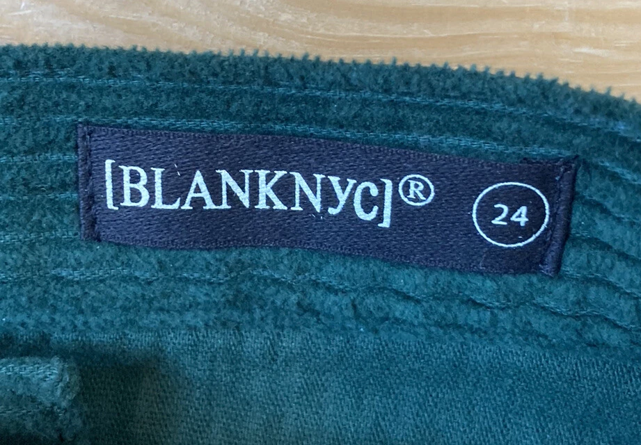 Blank nyc новый с Ярлыками женская вельветовая мини юбка размер 24 в зеленый D4 - Изображение 3 из 4