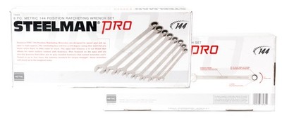 Steelman Pro 8 Piece Metric 144 Position Ratcheting Wrench Set Part Number 78965