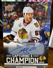 2025-26 Chicago Blackhawks Centennial Capturing a Champion Auto Andrew Shaw