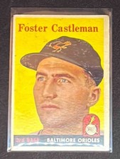 1958 Topps Baseball Foster Castleman #416 Baltimore Orioles
