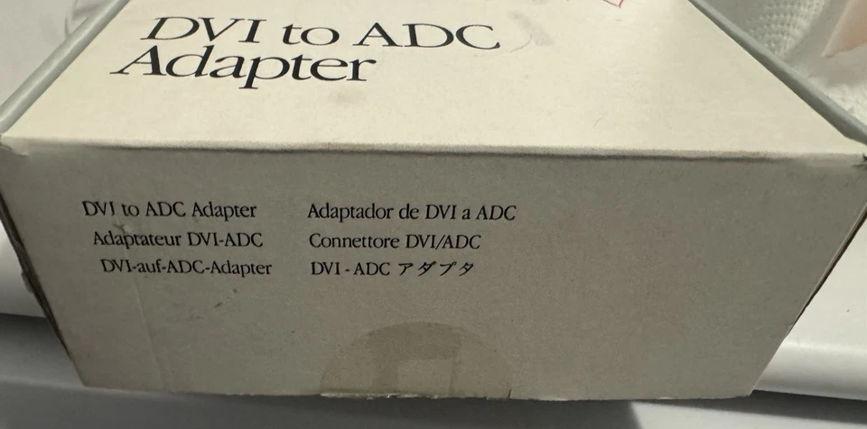 Authentic Apple DVI to ADC Adapter M8661LL/B A1006 W/P.Cord, Manual & Box - Image 3 of 4