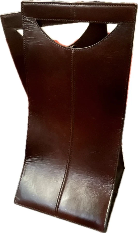 Riedel Wine Tasting Travel Bag  Glasses Carry Case w/Leather Wine Carry Case - Image 2 of 2