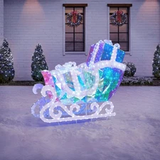 Member's Mark Pre-Lit LED Prismatic Sleigh Christmas Decor