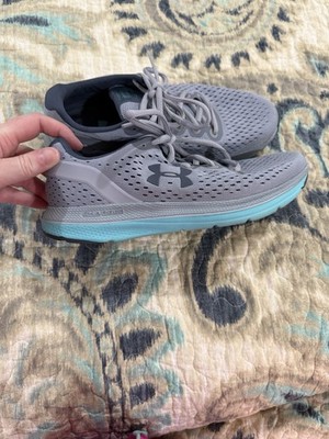 Under Armor Women s Running Shoes Charged Impulse 7.5 Gray/Turquoise