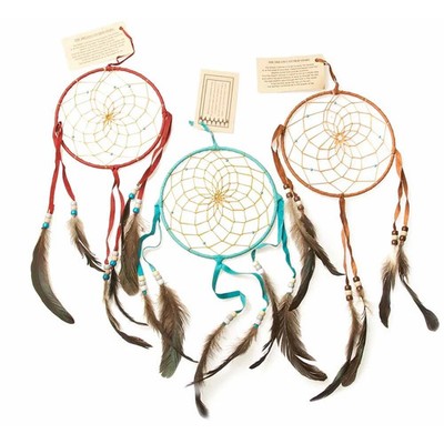 Navajo Indianer Traumfänger 6'' - Türkis Handarbeit