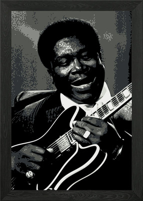 BB King Framed Wall Art Poster Canvas Print Picture