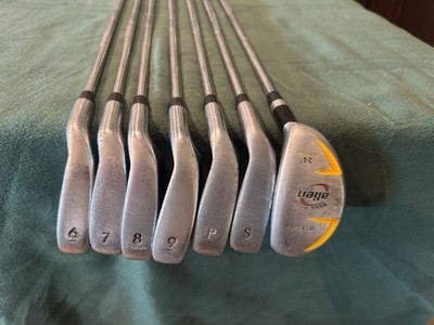 Alien Golf Tour Gold Iron Set 6-SW + Hybrid Mid Firm Flex Steel