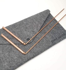 Spirit Hunter 99.9 Copper Dowsing Rod- 2PCS Divining Rods with Bag - Detect Gol