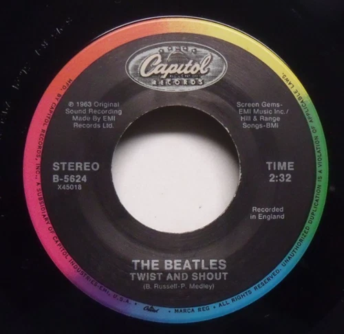 The Beatles - Twist And Shout - 1986 Capitol Reissue 45