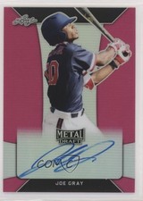 2018 Leaf Metal Draft Pink 19/20 Joe Gray #BA-JG1 Auto h3a