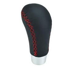 Shift Knob 5 Speed Leather Stick Gear Shifting Handle Car Shifter Knobs Red