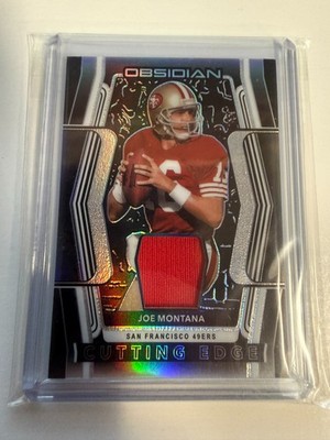 2020 OBSIDIAN CUTTING EDGE Joe Montana Jersey Card 16/50 Jersey # Match 49ERS FM