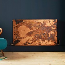 HZA0561409523- Zehnder Arteplano Horizontal 1413 x 601mm. - Etched Copper