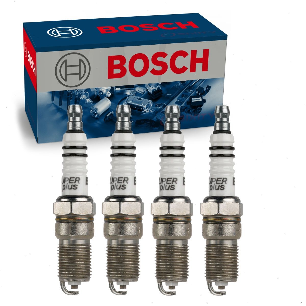 4 pc Bosch Nickel Copper Spark Plugs for 1985-1994 Ford Tempo 2.3L L4 vt