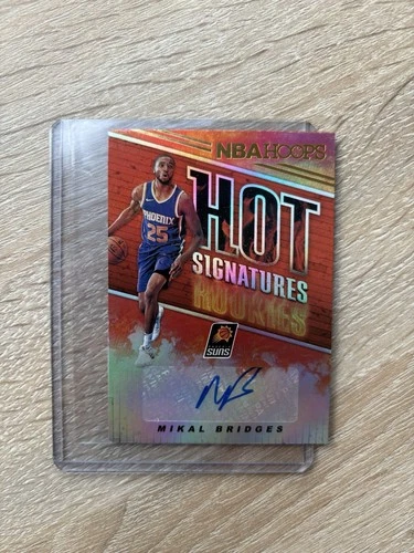 New Listing2018-19 NBA Hoops Hot Signatures MIKAL BRIDGES AUTO Suns NY Knicks Rookie