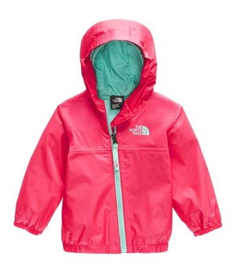 NWT THE NORTH FACE Infant Zipline Rain Jacket, Atomic Pink, Sized 0-3M