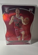 2024-25 Panini TC Rookie Matas Buzelis #174 Red Platinum Mirror Die-Cut /125 (RC