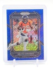 MELVIN GORDON III 2022 PANINI PRIZM BLUE SHIMMER /25 #88 BRONCOS FOOTBALL Q5194