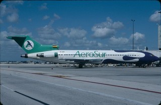 EB17 Original aircraft slide / Dia AeroSur B727 CP 2498