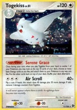1x Togekiss - 11/106 - Holo Rare Moderately Played Pokemon Diamond & Pearl Great