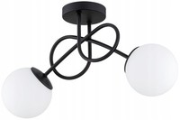 Deckenleuchte Schlafzimmer 2-Flammig Glas E27 B:30 Cm Deckenlampe Wohnzimmer