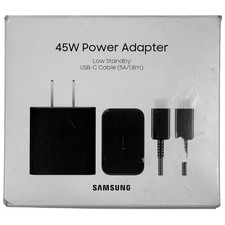 Genuine Samsung 45W Power Adapter USB-C Cable (5A/1.8m) Black EP-T4511