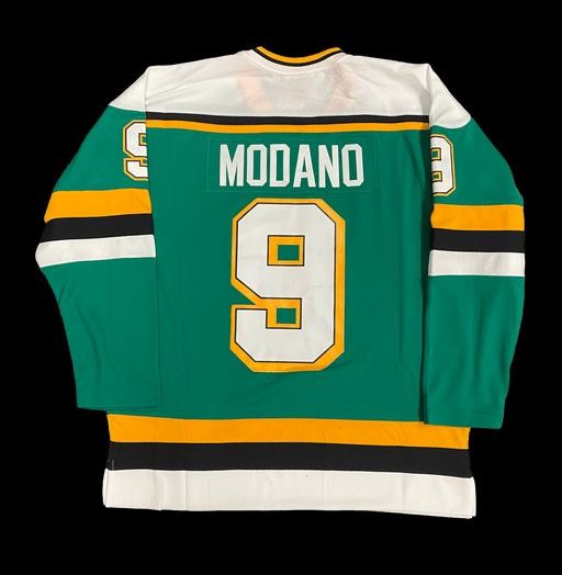 Men's Mike Modano North Stars 1989 Green Jersey | eBay