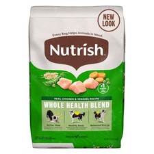 Nutrish Real Chicken & Veggies Recipe Whole Health Blend Dry Dog Food, 14 lb.... 2.63 per pound