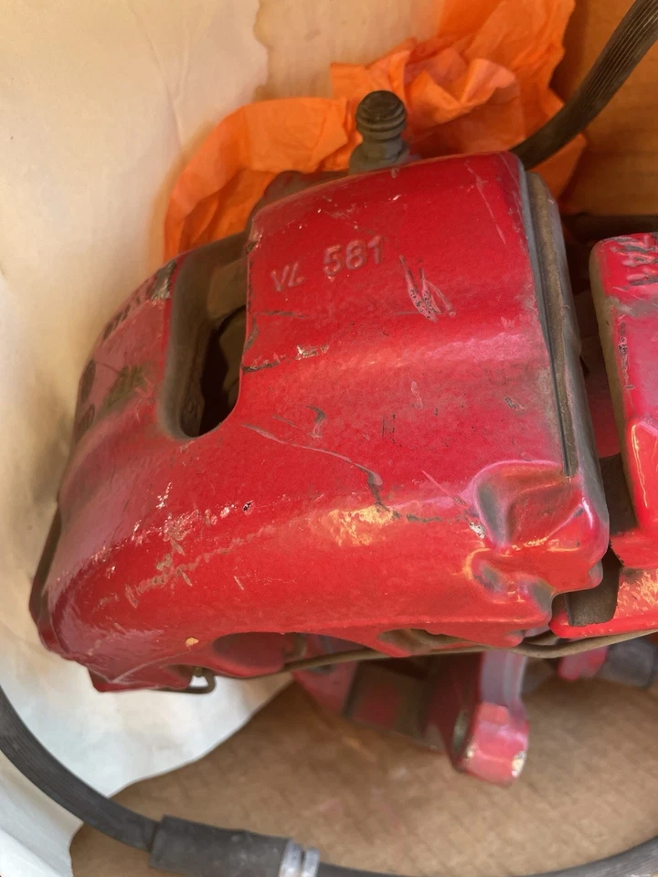 大众捷达 Gli Mk6.5 前原始设备制造商制动卡钳 13-17 适用于红色 312 毫米转子 — 第 3/4 张图片