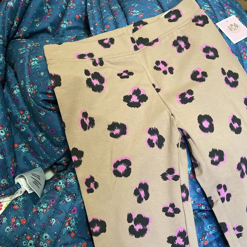 Leggings Juicy Couture para niñas, longitud completa, estampado animal Mimi - talla L Foto 2 de 4