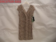 Scarlett Women's Size 14 Light Taupe Formal Blouson Dress 706990755431